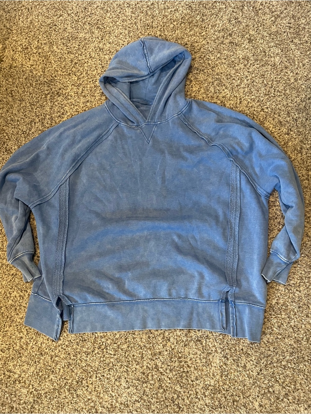 Danskin Blue Crewneck Hooded Sweater